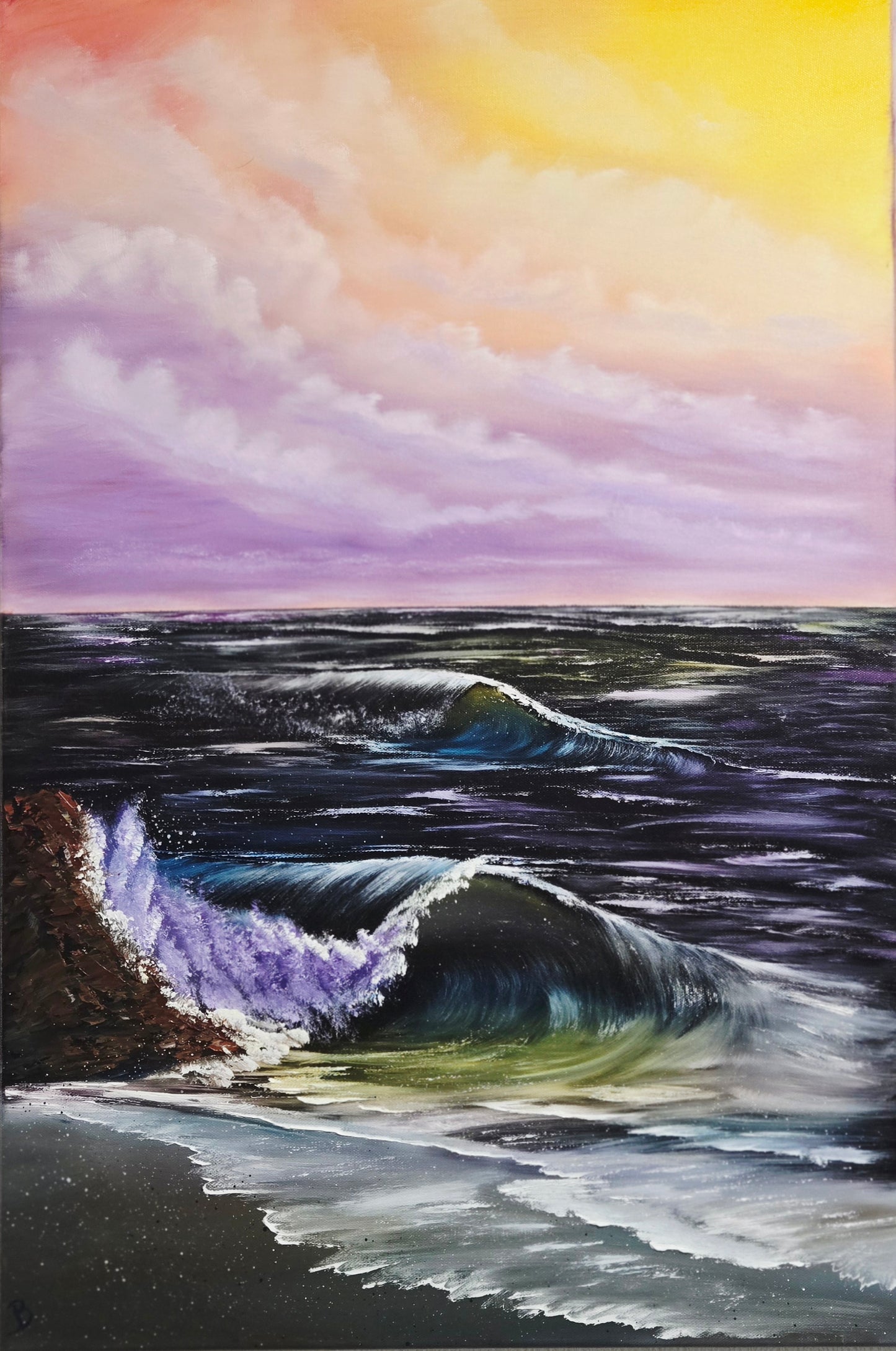 Seascape double wave