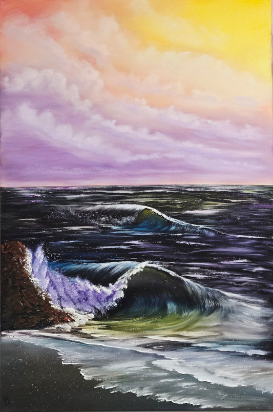 Seascape double wave