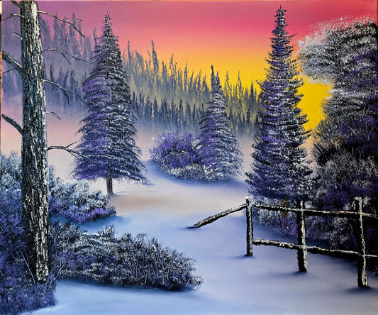 Sunset Snow