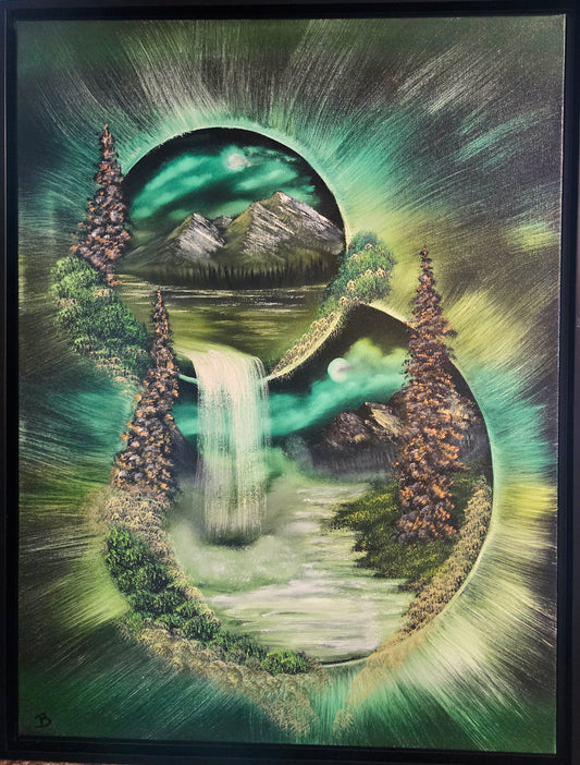 Green Porthole waterfall